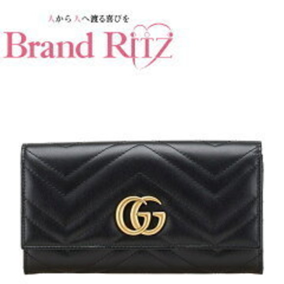 Gucci GG Marmont Continental Wallet Leather Black - Picture 1 of 4